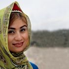 Junge Uiguren-Frau, Provinz Xinjiang, China