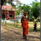 Junger buddhistischer Mönch in Kambodscha...