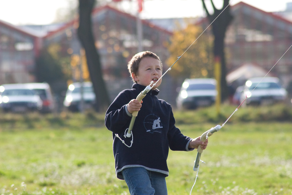 Junger Kite Pilot