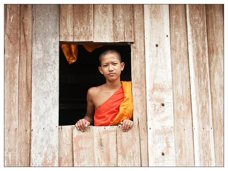 Junger Mönch - Ban Xang Hai, Laos