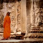 Junger Mönch in Angkor Wat