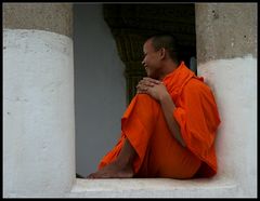 Junger Mönch, Luang Prabang, Laos