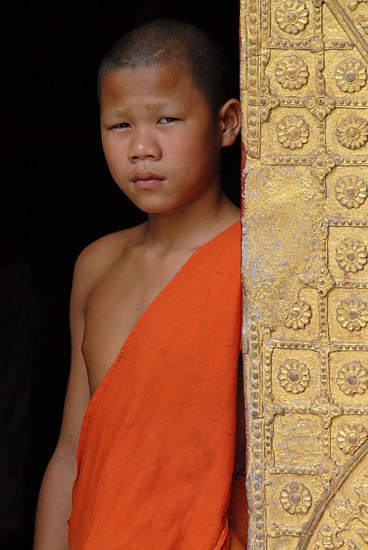 Junger Novize in Luang Prabang