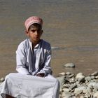 Junger Omani im Wadi Daiqa