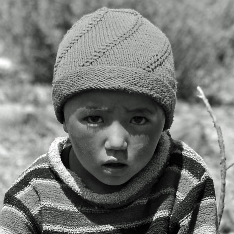 Junger Zanskari aus Kanji, Zanskar, Indien