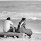 Junges Paar am Strand ...