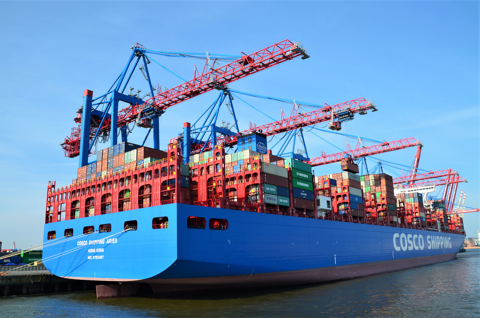 Jungfernfahrt Foto & Bild motive, containerschiffe, motorschiffe