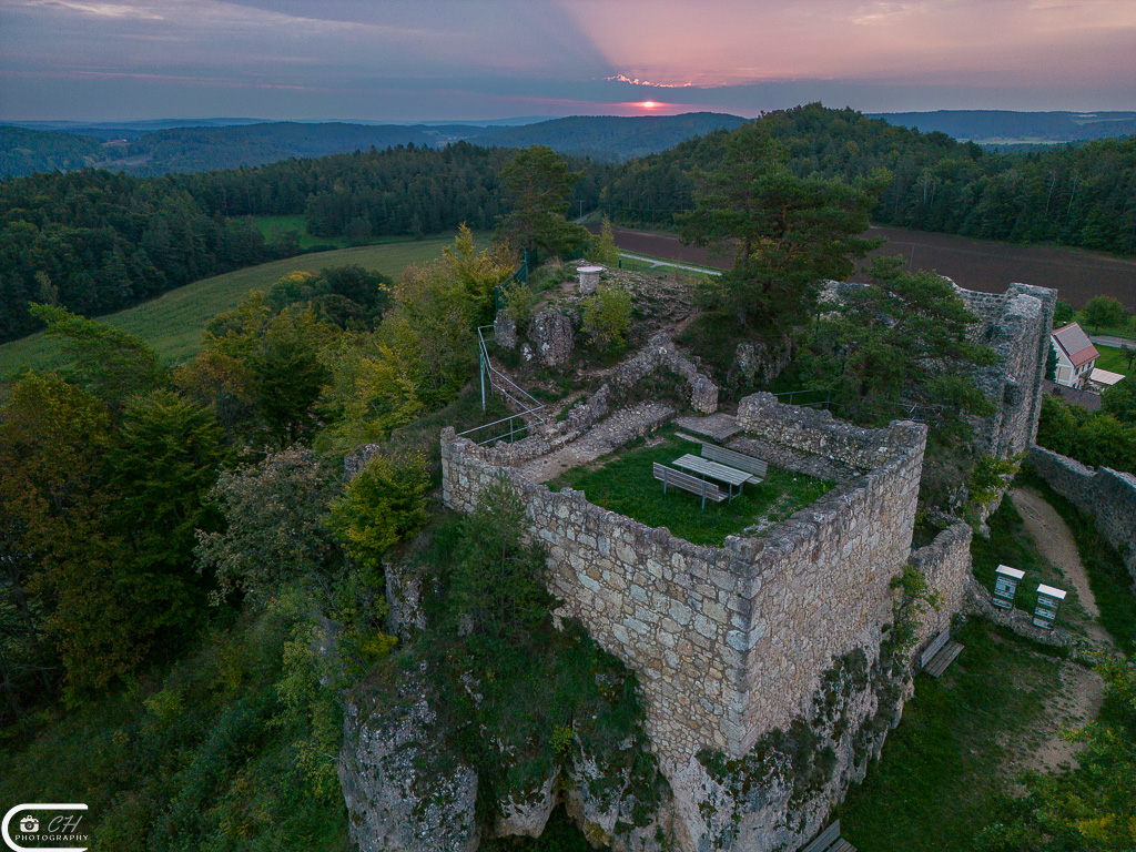 Jungfernflug kombiniert mit Sonnenaufgang 2