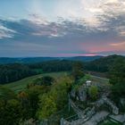 Jungfernflug kombiniert mit Sonnenaufgang 