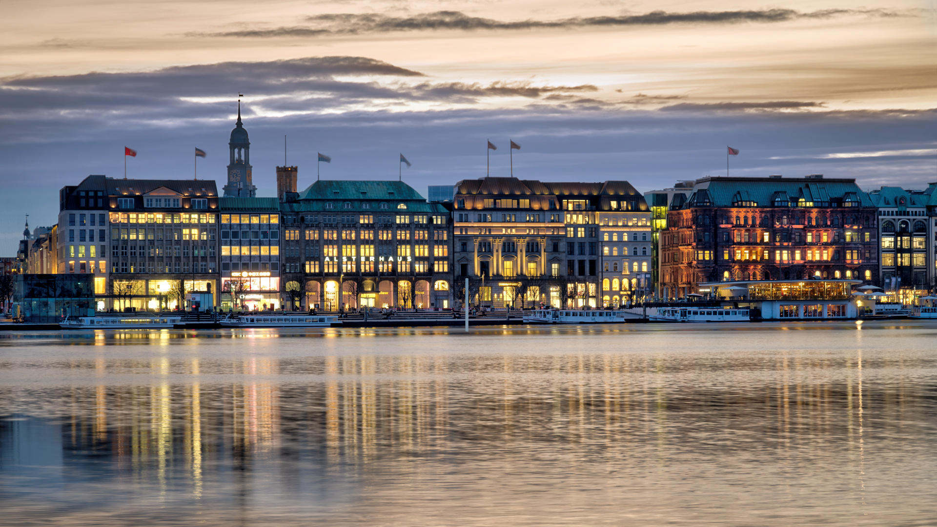 Jungfernstieg Abendlichter