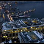 Jungfernstieg, Binnenalster und Europa Passage - Hamburg, view from the Petri church