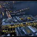 Jungfernstieg, Binnenalster und Europa Passage - Hamburg, view from the Petri church