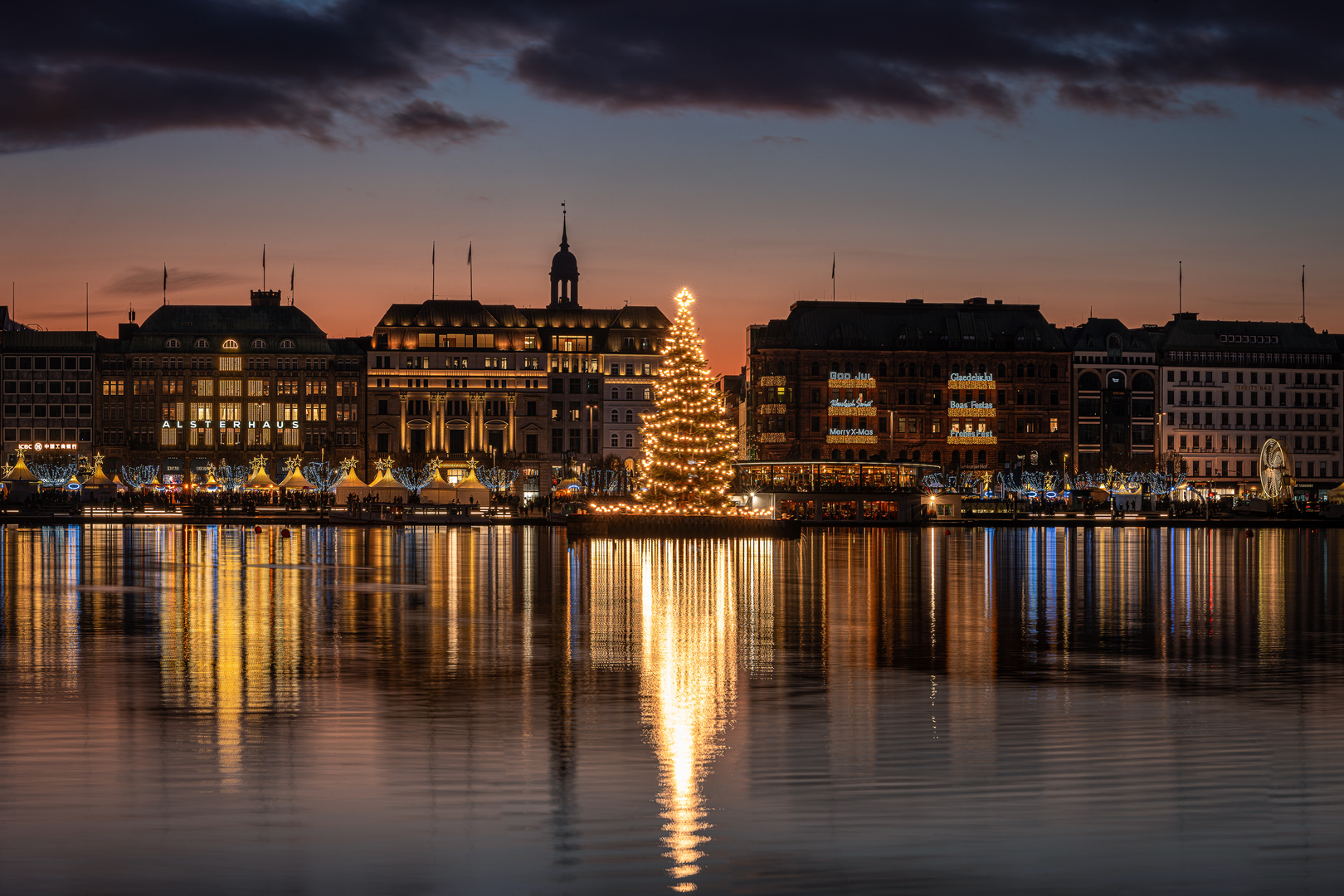 Jungfernstieg zur Weihnachtszeit