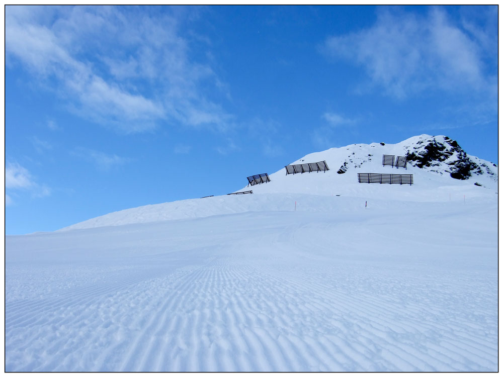 Jungfräuliche Piste