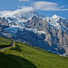 Jungfrau ( 4.158 m) und Jungfraujoch