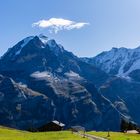 Jungfrau (4158 m.ü.M.), Gletscherhorn (3983 m.ü.M.) und Ebnefluh (3962 m.ü.M.)