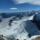 Jungfrau (4158m) - herrliches Panorama nach Süden über den Aletschgletscher