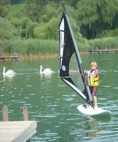 Junior auf dem Kalterer See