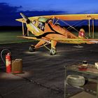 Junker Doppeldecker aus den 30er Jahren (Lightpainting- Aufnahme)