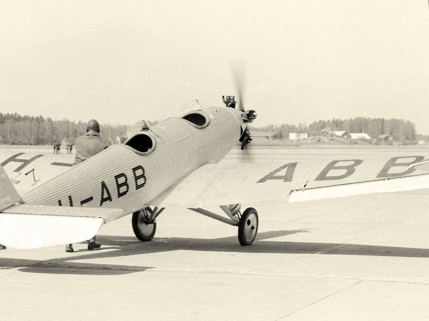 Junkers A 50  junior and Väinö Bremer 1963