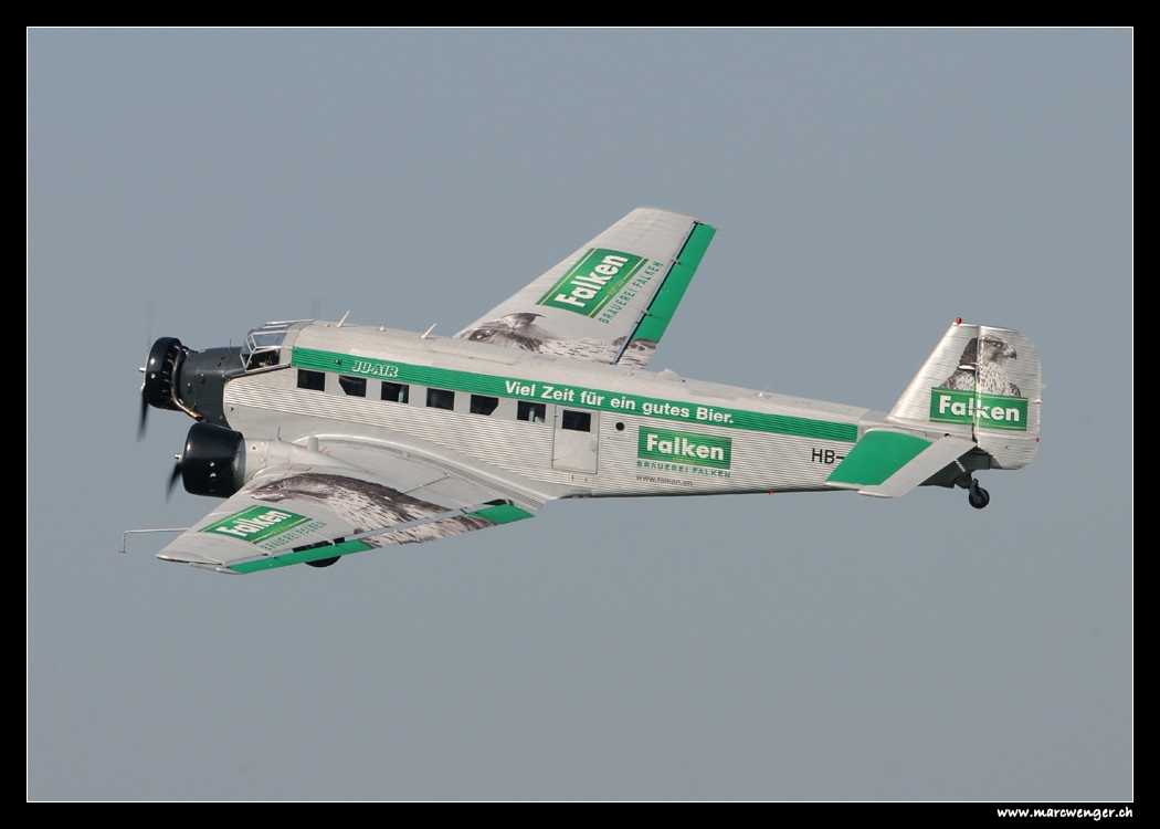 Junkers Ju 52 over Emmen - Switzerland