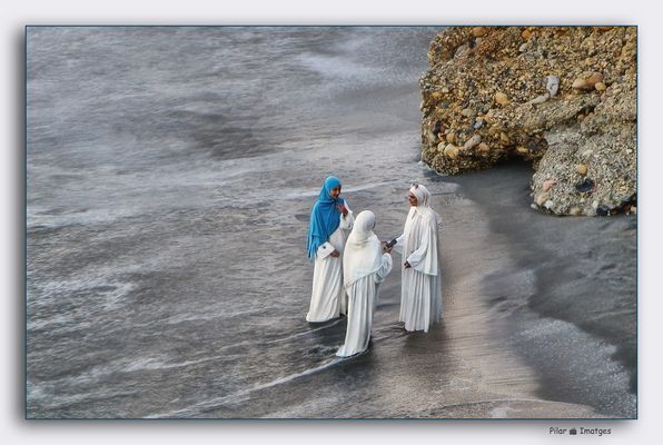 Junto al agua. Complicidad!