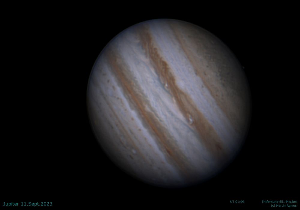 Jupiter 11.Sept.2023   Ganymed-Okkultation