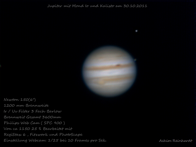 jupiter 2 Aufnahme 30.10.2011