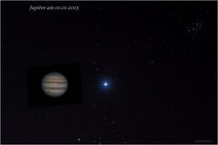 Jupiter am 1 Januar 2013