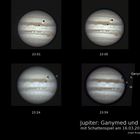 Jupiter am 16.03.2016 - Schattenspiel von Ganymed und Io