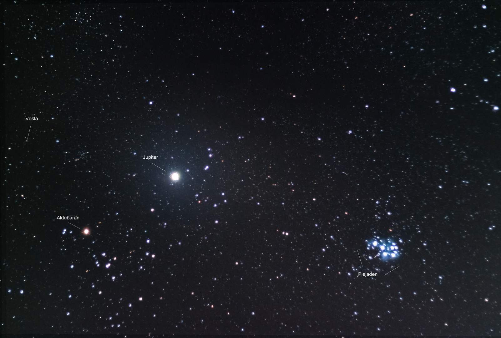 Jupiter bei den Plejaden und Hyaden Foto & Bild | astrofotografie, himmel & universum, jupiter ...