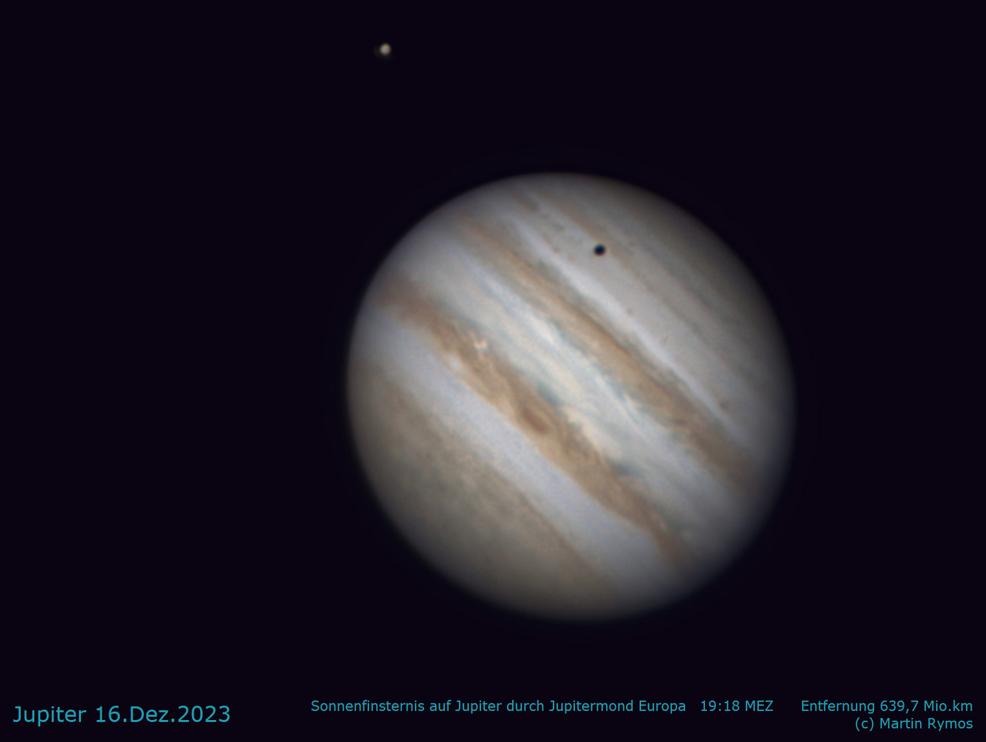 Jupiter + Europa 16.Dez.2023