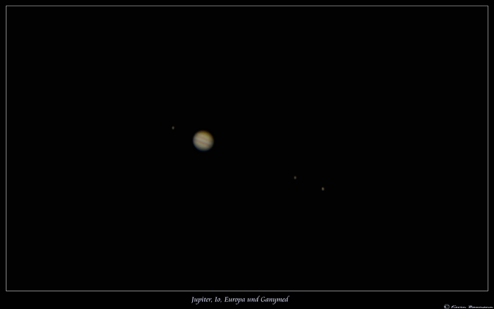 Jupiter, Io, Europa und Ganymed