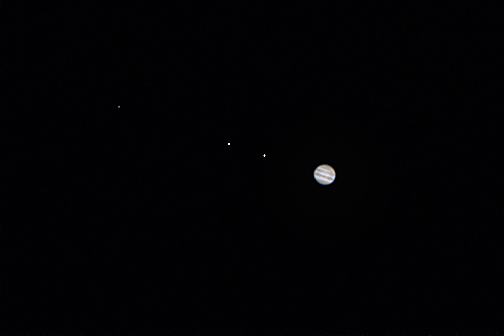 Jupiter mit 3 Monden