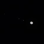 Jupiter mit 3 Monden