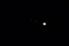 Jupiter mit 3 Monden