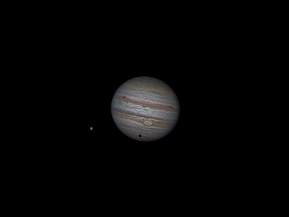 Jupiter mit Ganymed 3.10.2011 4:47 MEZ