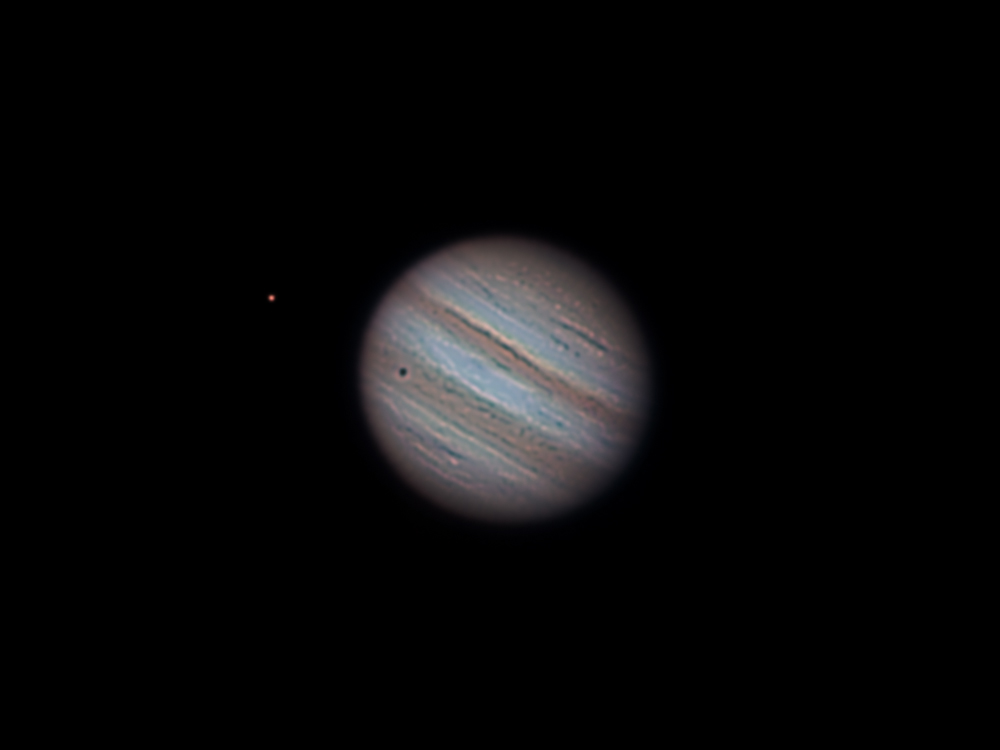 Jupiter mit Io [Scharfe Version]