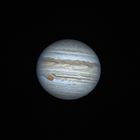 Jupiter mit Io und dem Großen Roten Fleck