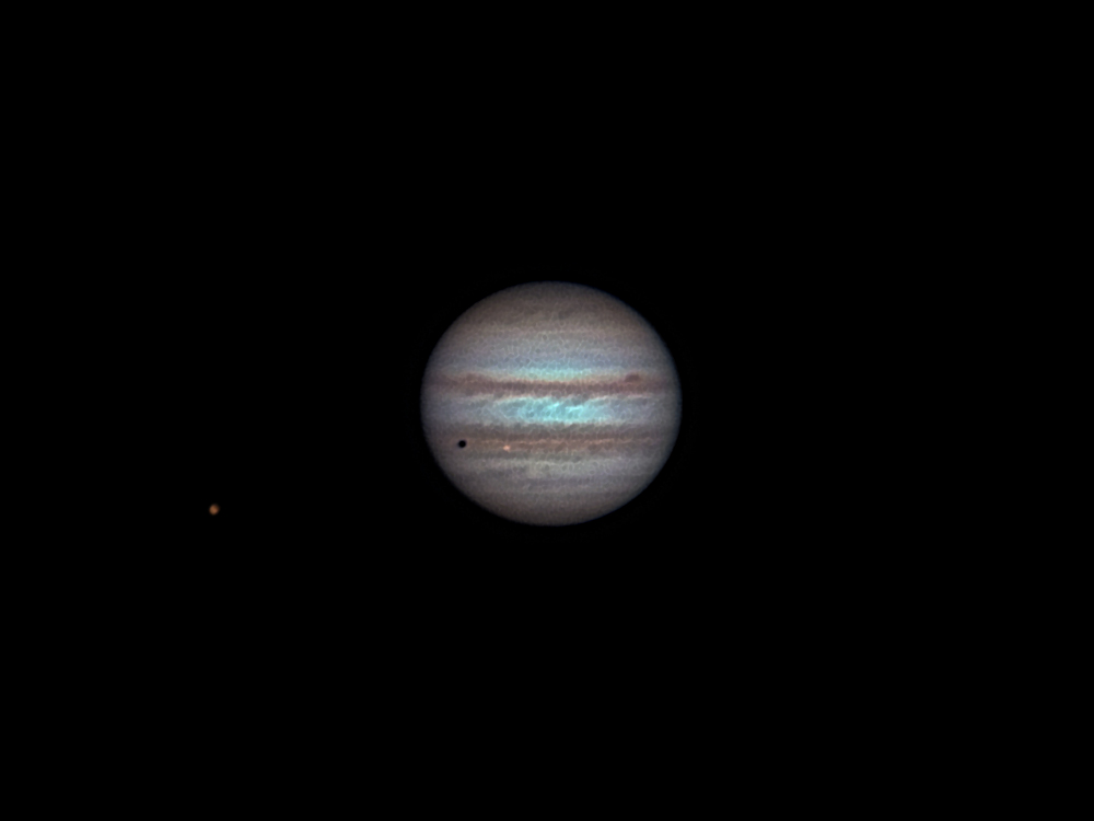 Jupiter mit Io und Ganymed 14.11.11 21:23 MEZ