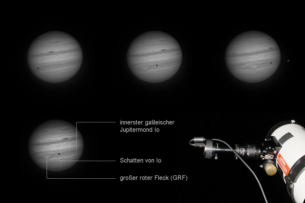 Jupiter mit Io und GRF