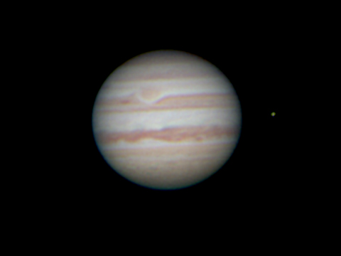 Jupiter mit Jupitermond Europa