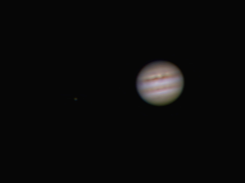 Jupiter mit Mond