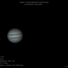 Jupiter mit Mond durchgand am 20.08.2011