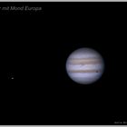 Jupiter mit Mond Europa am 16.09.2012 um 04:48 MESZ