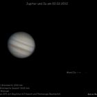 Jupiter mit Mond Io am 02.02.2012