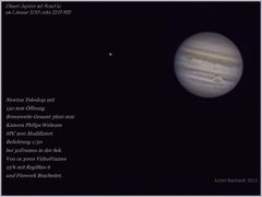 Jupiter mit Mond Io am 1 Januar 2013