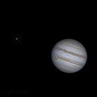 Jupiter mit Mond Io am 22.03.2015 um 21:57 Uhr