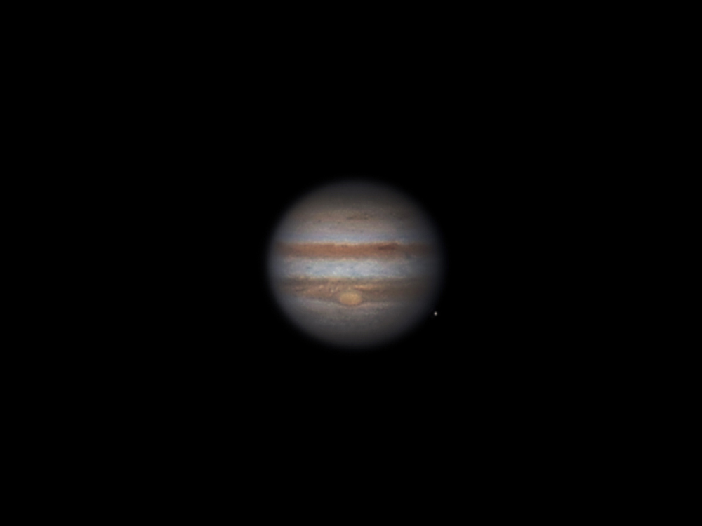 Jupiter mit seinem Mond Europa [2.9.2011]