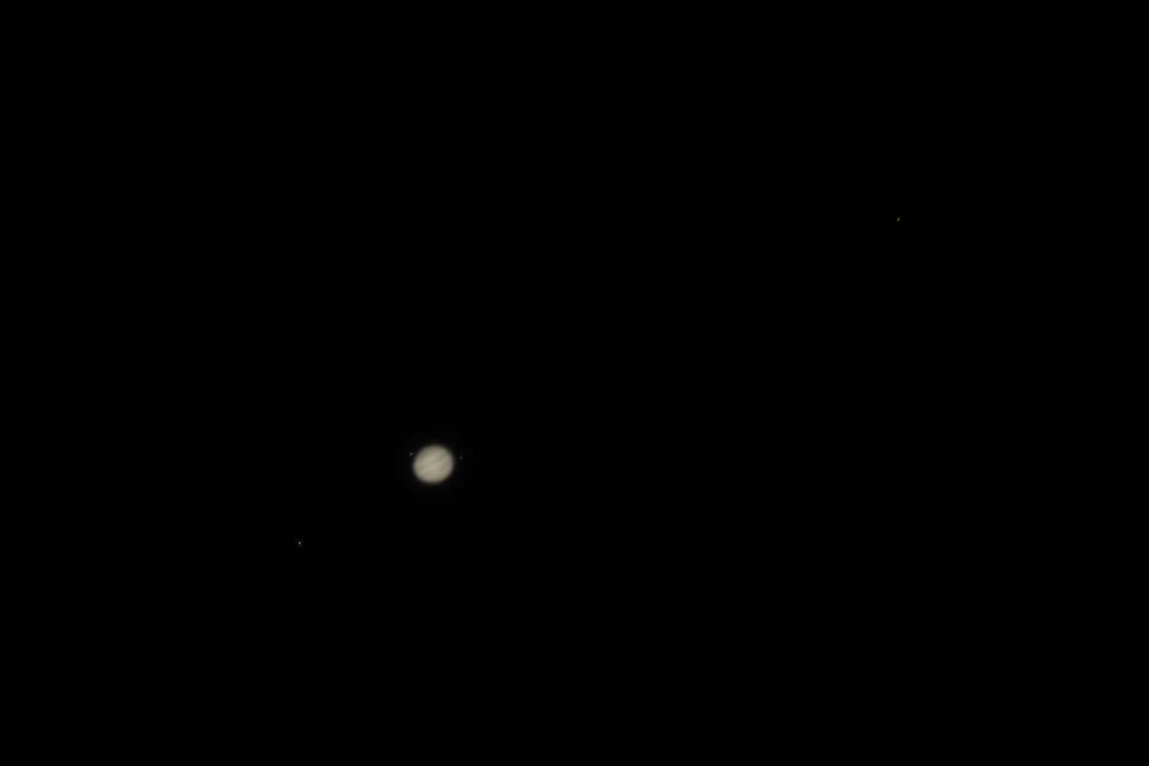 Jupiter mit vier Monden